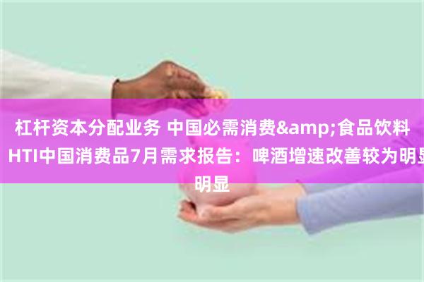 杠杆资本分配业务 中国必需消费&食品饮料:HTI中国消费品7月需求报告:啤酒增速改善较为明显