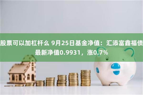 股票可以加杠杆么 9月25日基金净值：汇添富鑫福债最新净值0.9931，涨0.7%