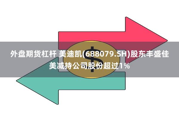 外盘期货杠杆 美迪凯(688079.SH)股东丰盛佳美减持公司股份超过1%