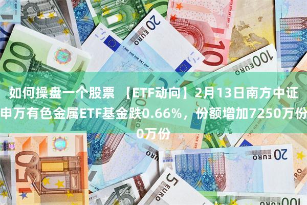 如何操盘一个股票 【ETF动向】2月13日南方中证申万有色金属ETF基金跌0.66%，份额增加7250万份