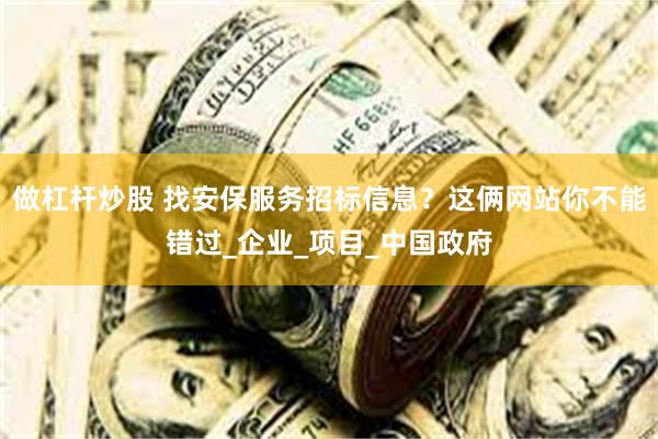 做杠杆炒股 找安保服务招标信息？这俩网站你不能错过_企业_项目_中国政府