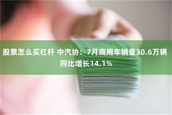 股票怎么买杠杆 中汽协：7月商用车销量30.6万辆 同比增长14.1%